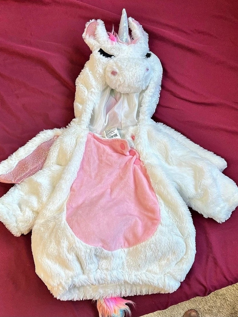 Kids Unicorn Costume White & Pink